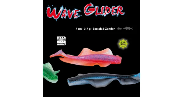 IRON CLAW - Gumová nástraha Wave Glider 7 cm 3,7 g 6 ks BFL