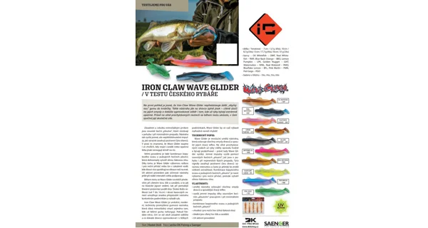 IRON CLAW - Nástraha Wave Glider Mix Kit 2 Hecht & Zander 13 cm 17,7 g 4 ks