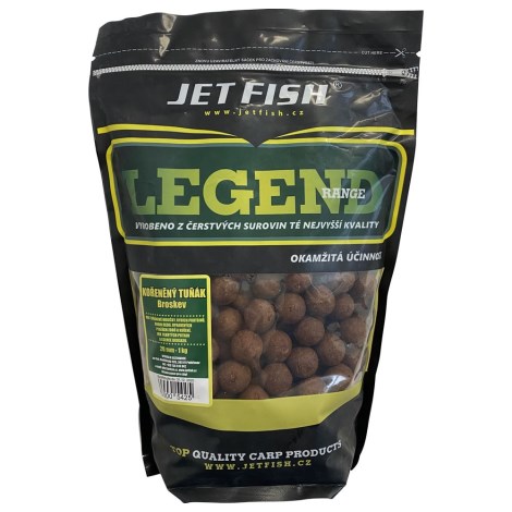 JETFISH - Boilie Legend Range korenený tuniak broskyňa 1 kg 20 mm