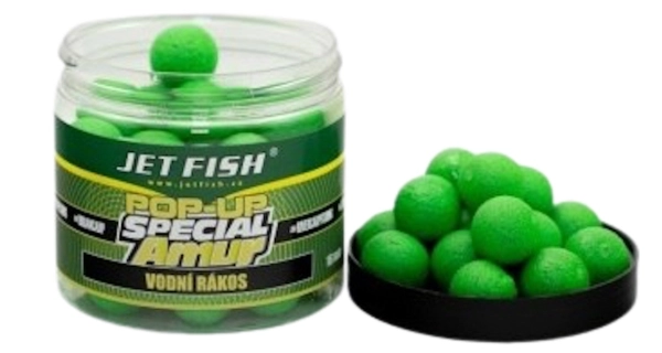 JETFISH - Plávajúce boilies Pop Up Special Amur Vodná trstina 16 mm 40 g