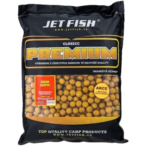 JETFISH - Premium Classic Boilies 5 kg 20 mm Cream Scopex