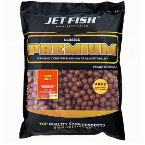 JETFISH - Premium Classic Boilies 5 kg 20 mm Squid Krill