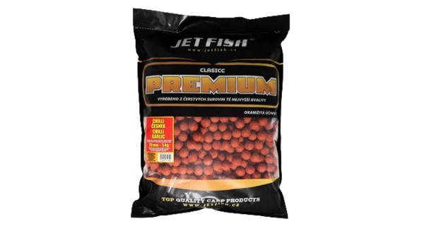 JETFISH - Premium Classicc Boilies 5 kg 20 mm chilli cesnak