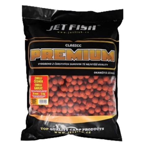 JETFISH - Premium Classicc Boilies 5 kg 20 mm chilli cesnak