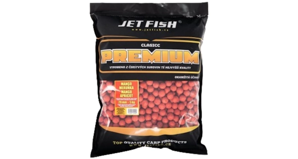 JETFISH - Premium Classicc Boilies 5 kg 20 mm mango marhuľa