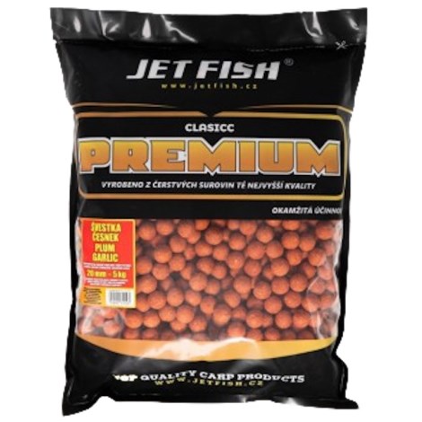 JETFISH - Premium Classicc Boilies 5 kg 20 mm slivka cesnak