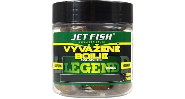 JETFISH - Vyvážené boilies Legend Range Tuna Chilli 20 mm 250 ml