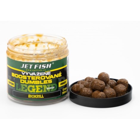 JETFISH - Vyvážené boosterované Dumbles Legend Range 200 ml 12 mm Biokrill