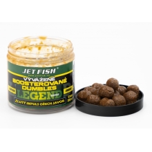 JETFISH - Vyvážené boosterované Dumbles Legend Range 200 ml 12 mm Žltý Impuls Orech Javor