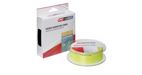 JRC - Vlasec Contact CM50 Hi-Vi Yellow 1200 m 0,3 mm 8 kg