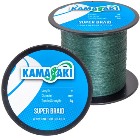 KAMASAKI - Pletená šnúra Super Braid 0,10 mm 1000 m