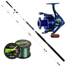 KAMASAKI - Set na sumke Super Cat Prút 3 m 100-300 g + navijak + šnúra KAMASAKI - Set na sumke Super Cat Prút 3 m 100-300 g + navijak + šnúra