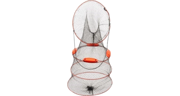 KAMASAKI - Sieťka na ryby so plavákmi Rapid Black Net 40x40 cm