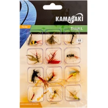 KAMASAKI - Súprava mušiek Fly Trout 1 12 ks