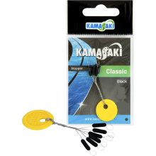 KAMASAKI - Zarážka Classic podlhovastá Žltá veľ. XL 6 ks