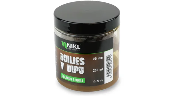 KAREL NIKL - Boilies v dipe Calanus & Krill 20 mm 250 ml