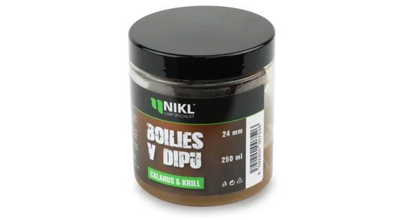 KAREL NIKL - Boilies v dipe Calanus & Krill 24 mm 250 ml