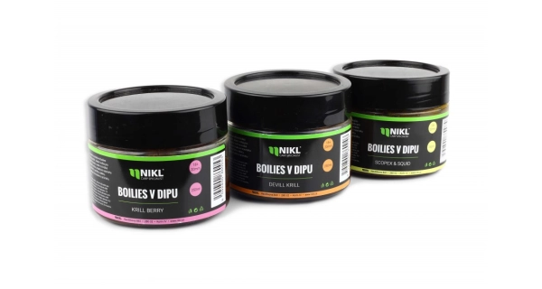 KAREL NIKL - Boilies v dipe Chilli & Peach 18 + 20 mm 250 g