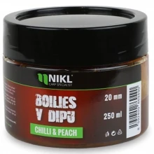 KAREL NIKL - Boilies v dipe Chilli & Perch 20 mm 250 g
