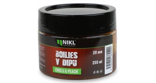 KAREL NIKL - Boilies v dipe Chilli & Perch 24 mm 250 g