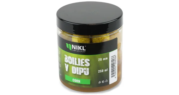 KAREL NIKL - Boilies v dipe Corn 20 mm 250 ml