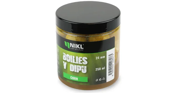KAREL NIKL - Boilies v dipe Corn 24 mm 250 ml