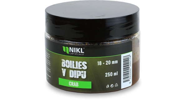 KAREL NIKL - Boilies v dipe Crab 18 + 20 mm 250 g