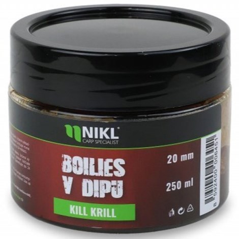 KAREL NIKL - Boilies v dipe Kill Krill 20 mm 250 g