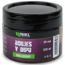 KAREL NIKL - Boilies v dipe Krill Berry 20 mm 250 g