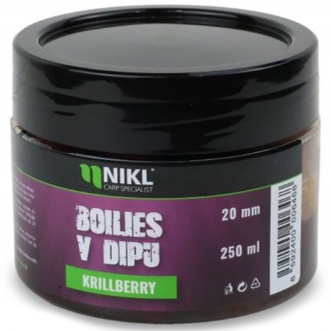 KAREL NIKL - Boilies v dipe Krill Berry 20 mm 250 g