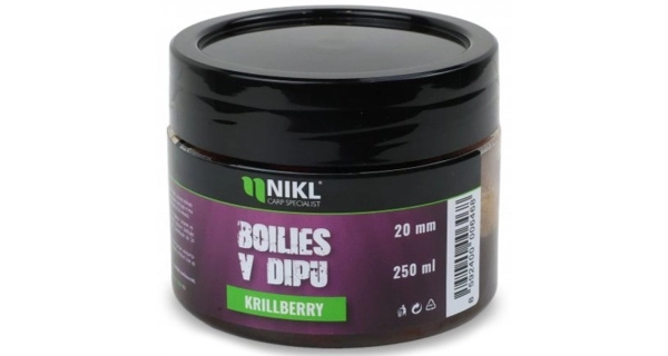 KAREL NIKL - Boilies v dipe Krill Berry 24 mm 250 g