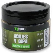 KAREL NIKL - Boilies v dipe Scopex & Squid 20 mm 250 g
