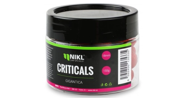 KAREL NIKL - Criticals Boilie Gigantika 18 mm 150 g