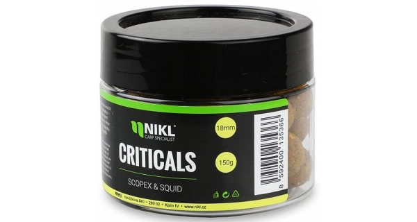 KAREL NIKL - Criticals Boilie Scopex & Squid 18 mm 150 g