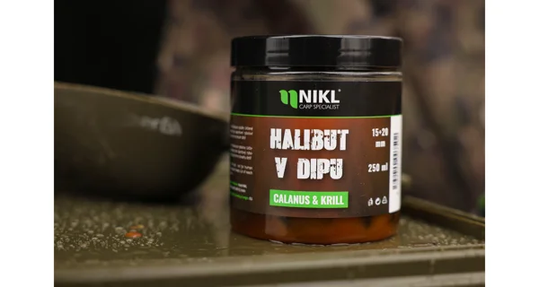 KAREL NIKL - Pelety Black Halibut v dipe Calanus & Krill 15 + 20 mm 250 ml