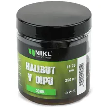 KAREL NIKL - Pelety Black Halibut v dipe Corn 15 + 20 mm 250 ml