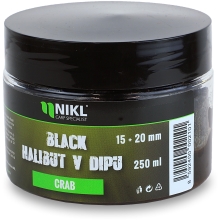 KAREL NIKL - Pelety Black Halibut v dipe Crab 15 + 20 mm 250 g