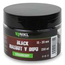 KAREL NIKL - Pelety Black Halibut v dipe jahoda 15 + 20 mm 250 g