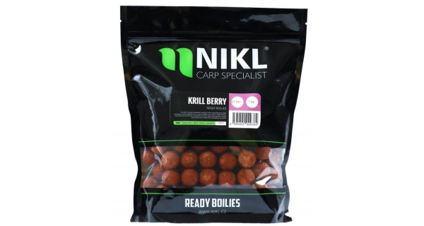 KAREL NIKL - Ready boilies Krill Berry 15 mm 1 kg