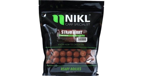KAREL NIKL - Ready boilies Strawberry 24 mm 3 kg