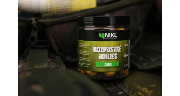 KAREL NIKL - Rozpustné boilies Corn 18 mm 250 ml