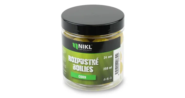 KAREL NIKL - Rozpustné boilies Corn 24 mm 250 ml