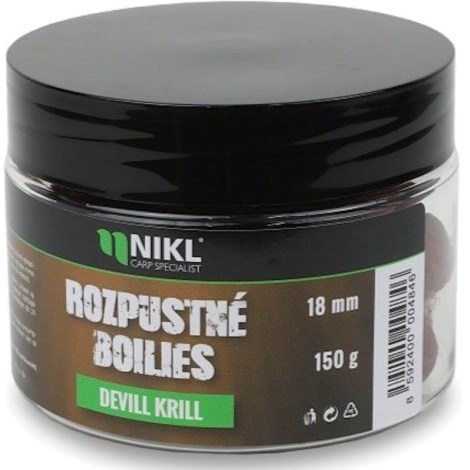 KAREL NIKL - Rozpustné boilies Devill Krill 18 mm 150 g