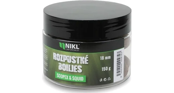 KAREL NIKL - Rozpustné boilies Scopex & Squid 18 mm 150 g