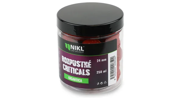 KAREL NIKL - Rozpustné Criticals boilie Gigantica 24 mm 250 ml