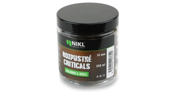 KAREL NIKL - Rozpustné Criticals boilies Calanus & Krill 14 mm 250 ml