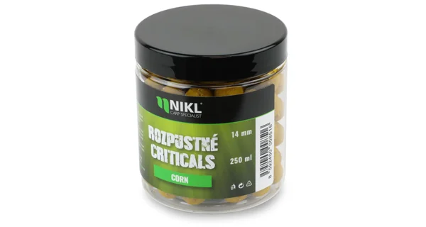 KAREL NIKL - Rozpustné Criticals boilies Corn 14 mm 250 ml