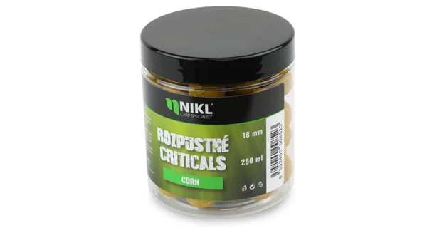 KAREL NIKL - Rozpustné Criticals boilies Corn 18 mm 250 ml