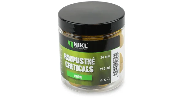 KAREL NIKL - Rozpustné Criticals boilies Corn 24 mm 250 ml