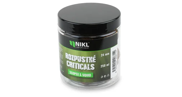 KAREL NIKL - Rozpustné Criticals boilies Scopex & Squid 14 mm 250 ml